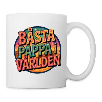 Beste Papa-Welt - Tasse - Weiß - Rechts