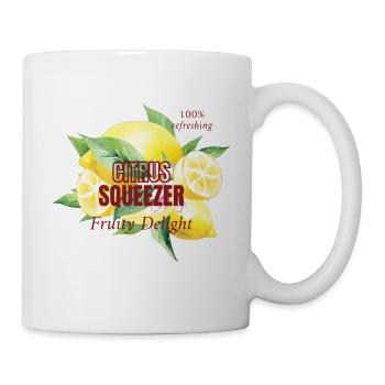 Presse-agrumes Fruitily Delight - Mug blanc - blanc - Droite