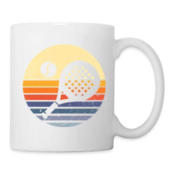 Padel Retro – Vintage Sport Look - Mug blanc - blanc - Droite