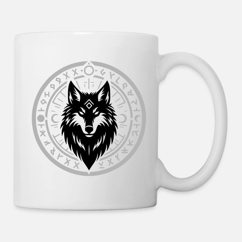 Rune Star Circle Emblem - Mug - white