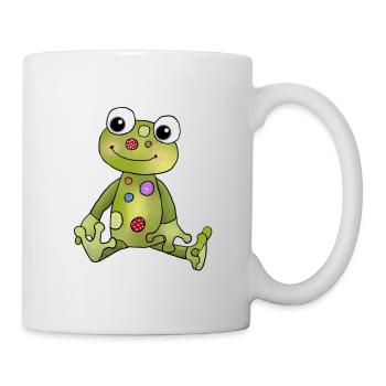 Frosch_mit_Punkten - Mug blanc - blanc - Droite