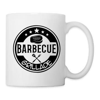BBQ grill logo - Mug - white - Right