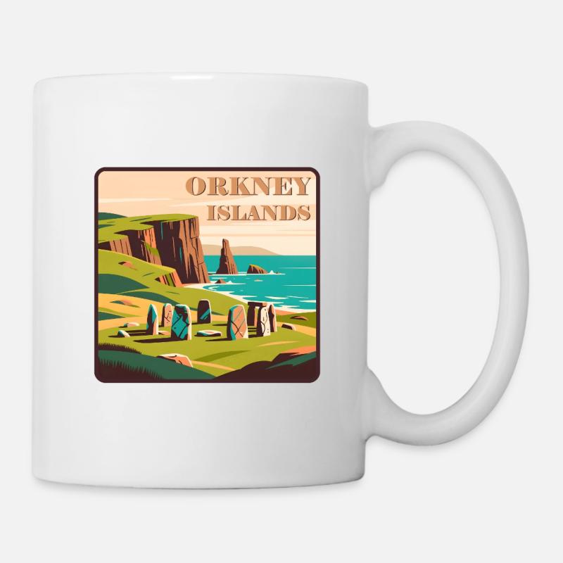 Orkney Islands, Scotland - Mug - white