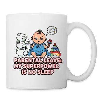Le congé parental Superpower Insomniaque - Mug blanc - blanc - Droite