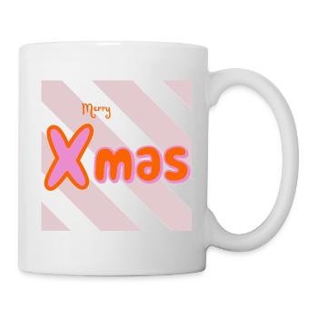Merry Xmas Groovy Typo - Tasse - Weiß - Rechts