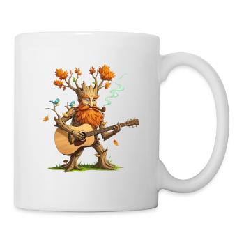 Fantasy Tree Guitar Player T-Shirt - Mug blanc - blanc - Droite