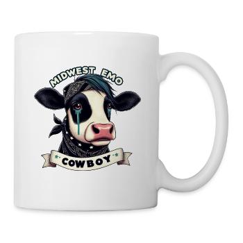 Midwest Emo Cowboy Animal Graphic - Mug - white - Right
