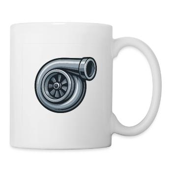 Turbo graphique mécanique - Mug blanc - blanc - Droite