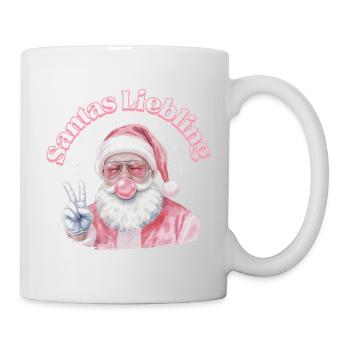Santa's Lieblinge Pink Weihnacht - Tasse - Weiß - Rechts
