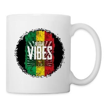 Drapeau Reggae Vibes - Mug blanc - blanc - Droite
