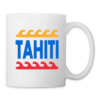 Tahiti - Polynésie française - Polynésie - Plage - Mug blanc - blanc - Droite