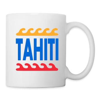 Tahiti - Polynésie française - Polynésie - Plage - Mug blanc - blanc - Droite