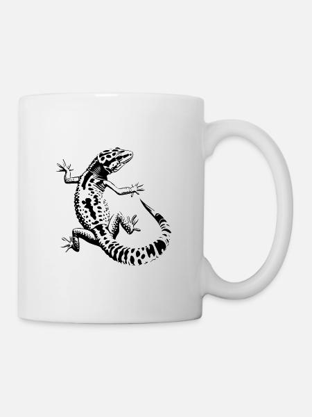 Leopardgecko - Tasse - Weiß