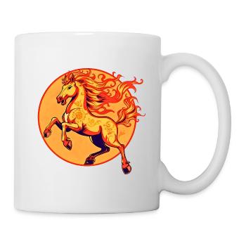 Fire Horse Chinese Zodiac - Mug - white - Right