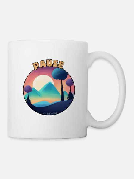 Natürliche Gelassenheit Pause - Tasse - Weiß