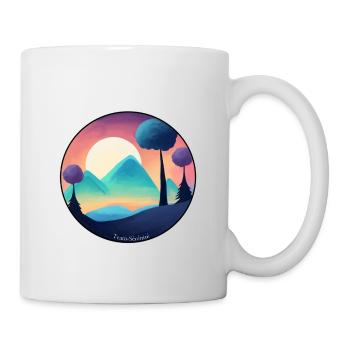 Sérénité des Montagnes Pastel - Mug blanc - blanc - Droite