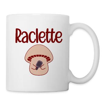 Pilz-Raclette - Tasse - Weiß - Rechts