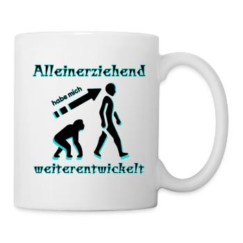 Parent célibataire m’ont développé Spruch - Mug blanc - blanc - Droite