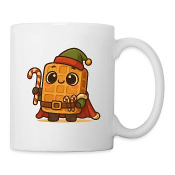 Weihnachts Waffel - Tasse - Weiß - Rechts