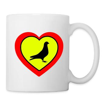 Colombes - Mug blanc - blanc - Droite