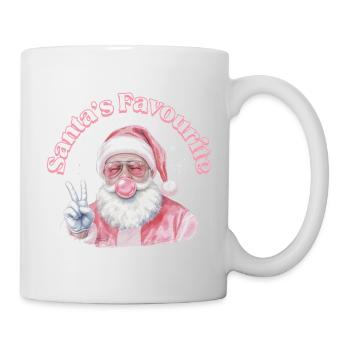Pink Santa Peace Sign - Mug - white - Right