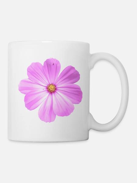Blume - Tasse - Weiß