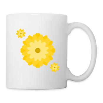 Sunny Daisy Burst - Tasse - Weiß - Rechts