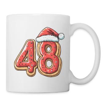 48 Number Biscuit Christmas - Mug - white - Right