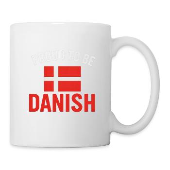 Fier de l’art du drapeau danois - Mug blanc - blanc - Droite