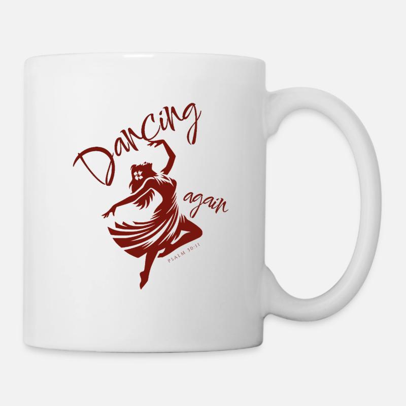 💃Danser à nouveau inspiré par le Psaume 30:11 - Mug blanc - blanc