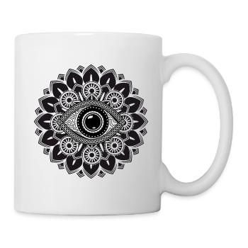 L’œil mystique dans le mandala – Symbole spirituel - Mug blanc - blanc - Droite
