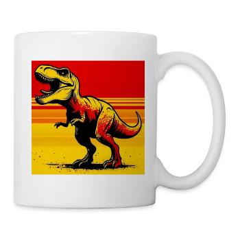 Dinosaurier - Tasse - Weiß - Rechts