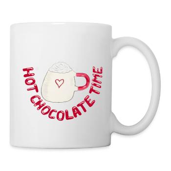 Wärm dich mit Liebe - Momente voller Schokolade - Tasse - Weiß - Rechts