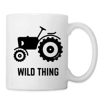 Wild Thing (Trecker / Traktor / Landwirt / Black) - Tasse - Weiß - Rechts