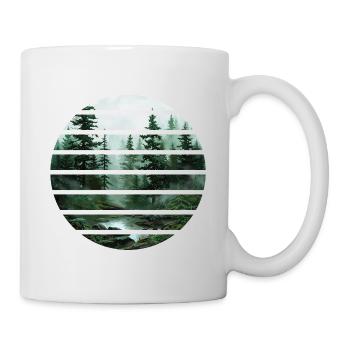 Wald - Tasse - Weiß - Rechts