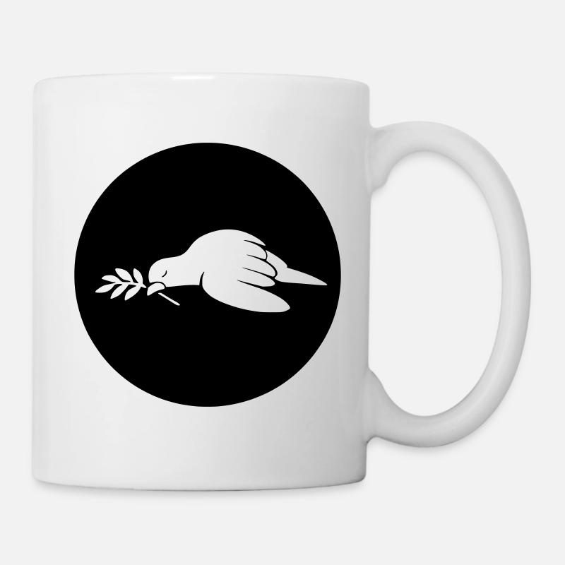Colombe de la Paix - Mug blanc - blanc