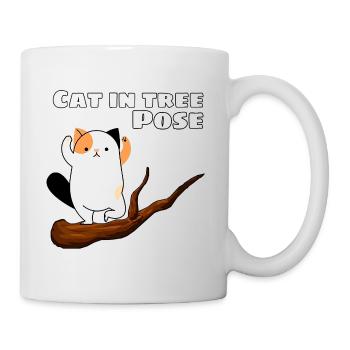 Cat in Tree Pose - Mug - white - Right