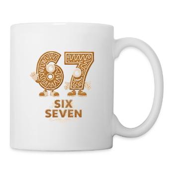 Funny 6 7 Christmas Meme Santa Saying Shirt - Mug - white - Right