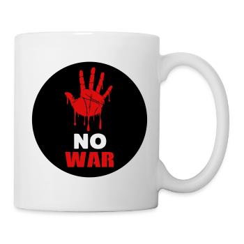 Kein Krieg - Tasse - Weiß - Rechts