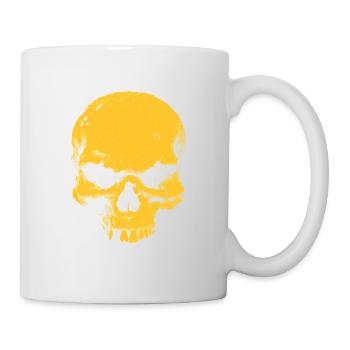 Yellow Skull Contrast - Mug - white - Right