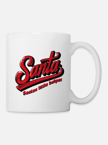 Santas little helper - Tasse - Weiß