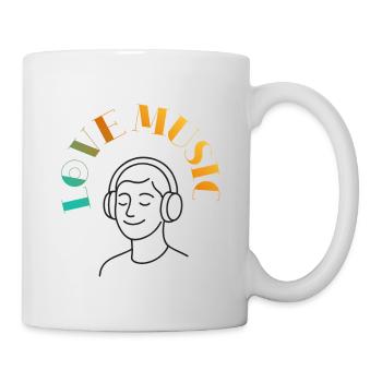 La musique, c’est la vie - Mug blanc - blanc - Droite