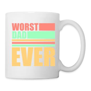 Le pire papa de tous les temps Drôle Sarcastique Papa pour la fête des pères - Mug blanc - blanc - Droite