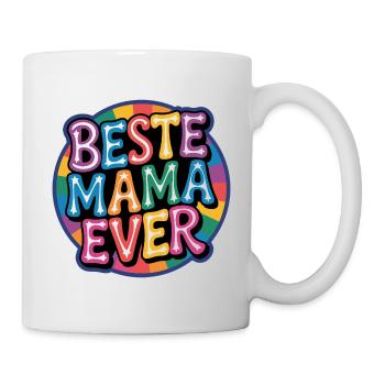 Meilleure maman de tous les temps arc-en-ciel - Mug blanc - blanc - Droite