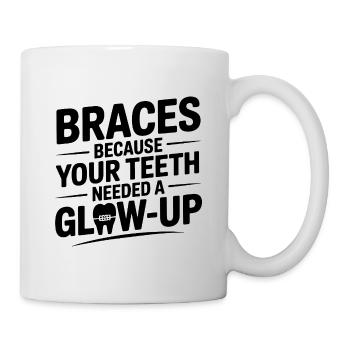 Orthodontic Life Brace Face Design  - Mug - white - Right