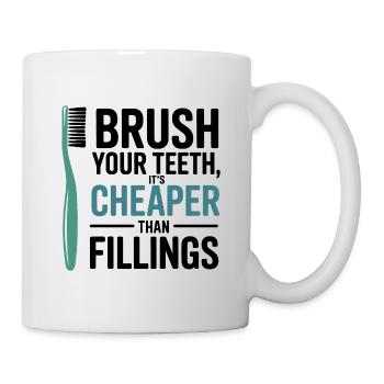 Präzisions-Zahntechniker-Getriebedesign - Tasse - Weiß - Rechts