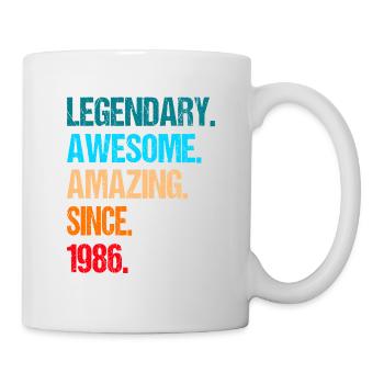 40e anniversaire 1986 - Mug blanc - blanc - Droite