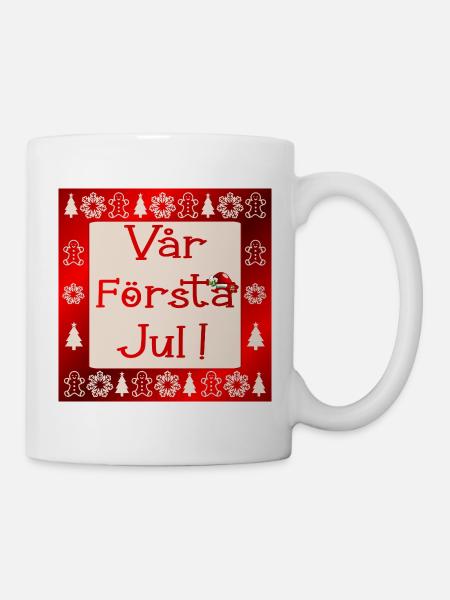 Unser erstes Weihnachten - Tasse - Weiß