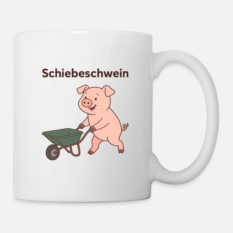 Push pig - Mug - white