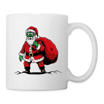 Weihnachtsmann Gruselig Horror Zombie Untot Weihna - Tasse - Weiß - Rechts